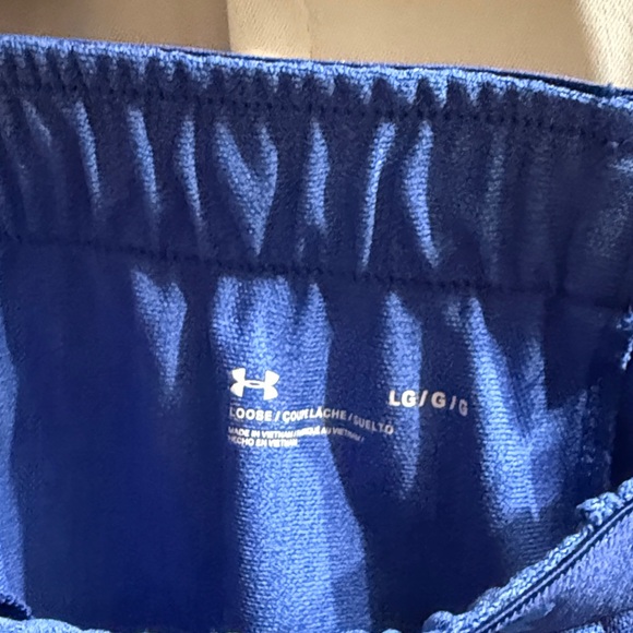 Under Armour Women's Vibrant Blue Athletic Shorts - Picture 2 of 3